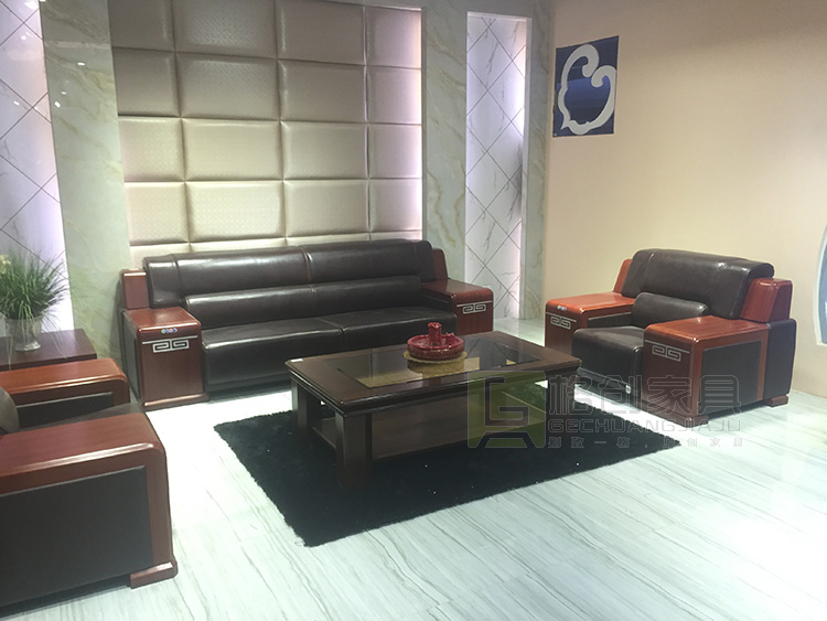 中式實木辦公沙發(fā)